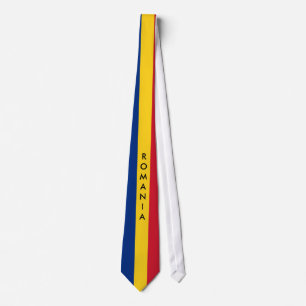 Gravata Personalize o laço da bandeira de Romania