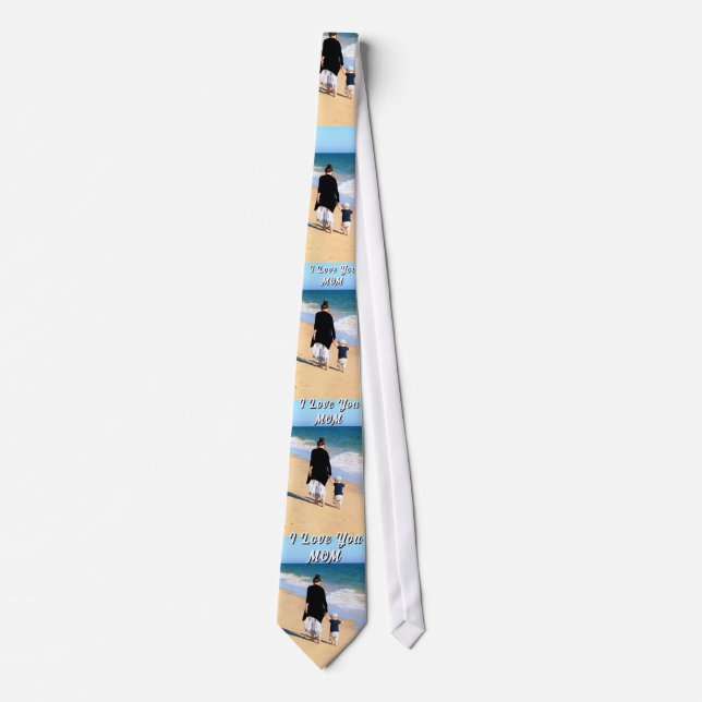Gravata Personalized Custom Your Mom Photo Neck Tie (Frente)