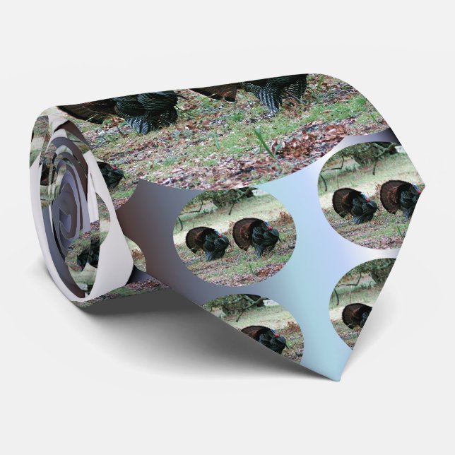 Gravata Perus selvagens do Dia de Ação de Graças num Campo (Rolled)