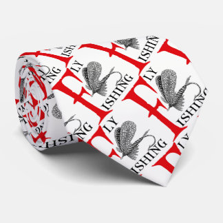 Gravata Pesca com mosca com atração da pesca