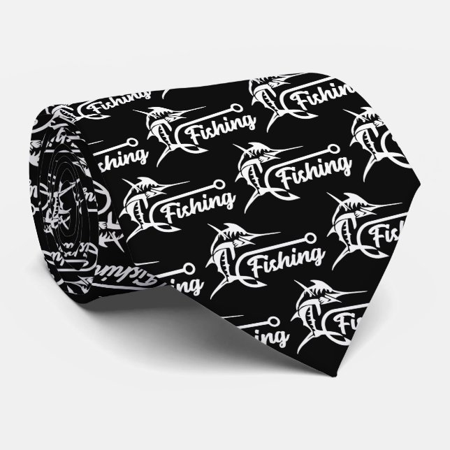 Gravata Pesca de Gancho Masculino (Rolled)