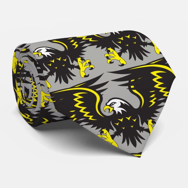 Gravata Pescoço de basebol de futebol de futebol do Eagles (Rolled)