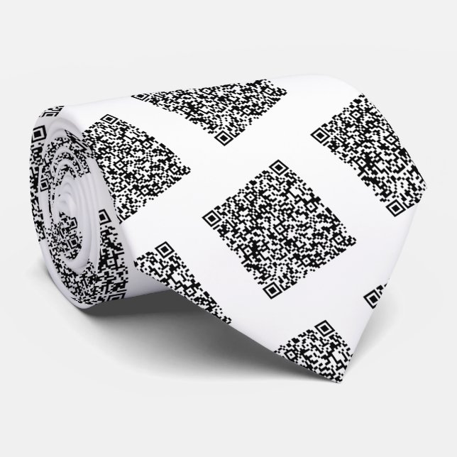 Gravata Pescoço de informações de verificação de código QR (Rolled)
