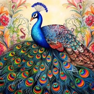 Gravata Pescoço de Peacock Único Elegante