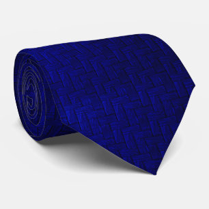 Gravata Pescoço Real Azul Bloqueado