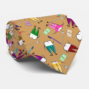 Gravata Pessoas do ouro da arte dos dentes do dentista