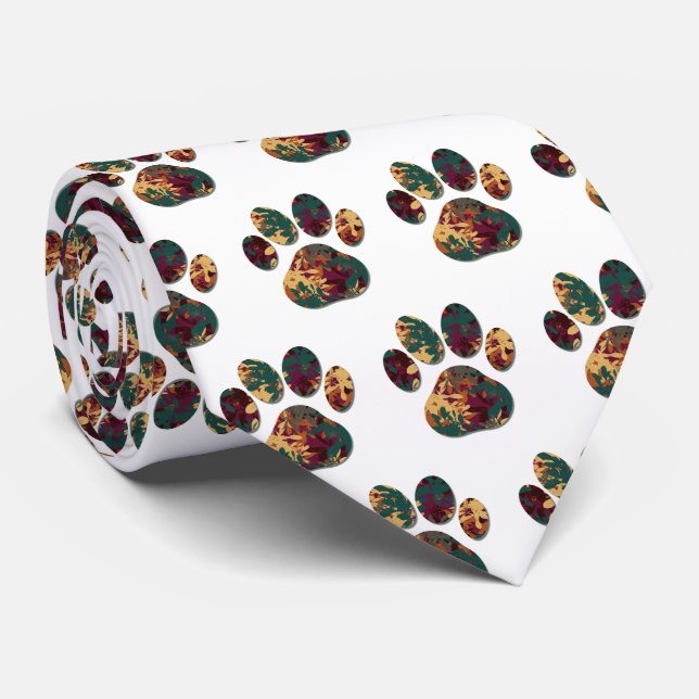 Gravata Pet Silhouette de Ação de Graças Branco (Rolled)