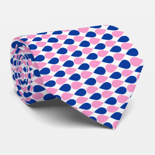 Gravata Pétalas Alternativas - Rosa e Marinho