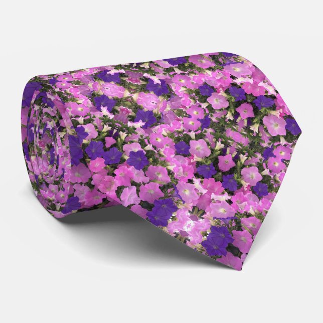 Gravata Photo Image Of Morning Glory Pink & Purple Flowers (Rolled)