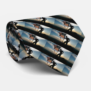 Gravata Pica Patriótica de Bandeira Americana