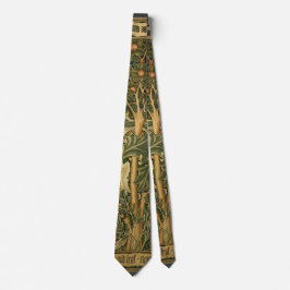 Gravata Pica-Pau de William Morris, Arte Textil Vintage