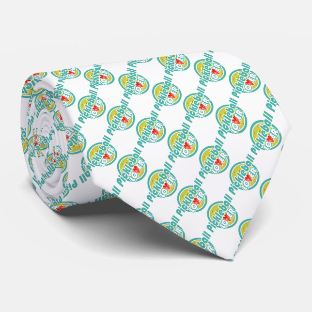 Gravata Pickleball Lover 2B Tie (Rolled)