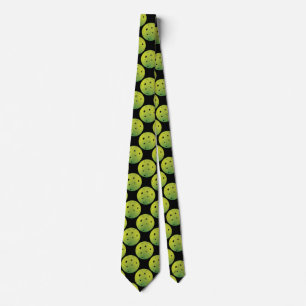 Gravata piclebol verde limão