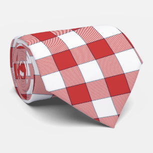 Gravata Picnic branco equino elegante do interior checado
