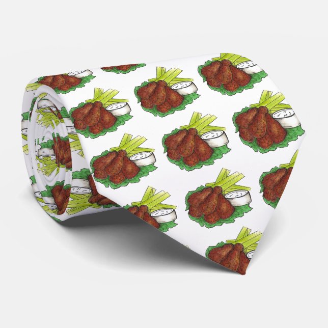 Gravata Picy Buffalo Galinha Quente Asas Quentes Bleu Aipo (Rolled)