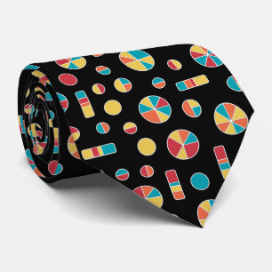 Gravata Pie Circles and Bares Pattern 271019v3 - Black