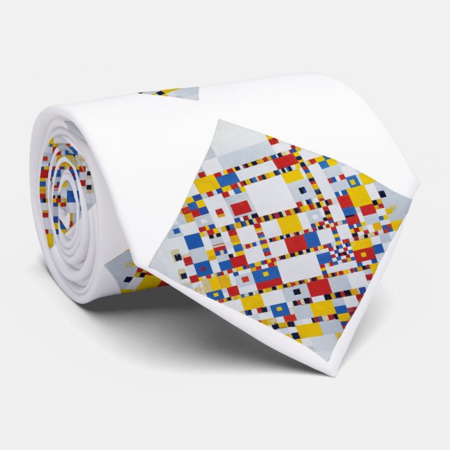 Gravata piet mondrian, vitória.boogie-woogie (Rolled)