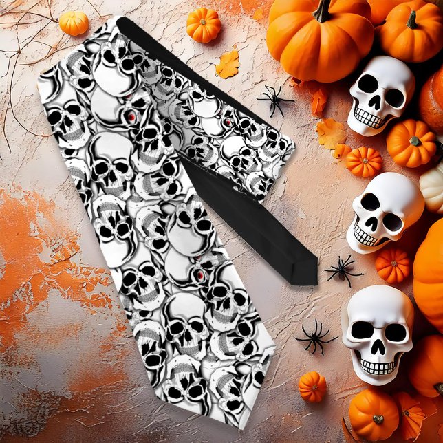 Gravata Pilha de Skulls Red Eye ID222 (Criador carregado)