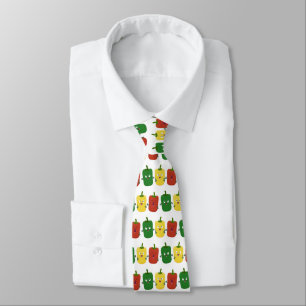 Gravata Pimenta-de-sino-branco capsicum trio cantando cart
