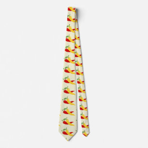 Gravata Pimentões Verdes Amarelas Vermelhas Thunder_Cove