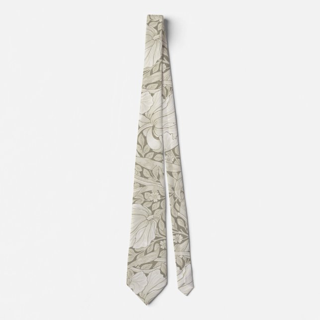 Gravata Pimpernel Ivory, William Morris (Frente)