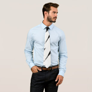 Gravata Pincel Branco Traço preto moderno Fundo
