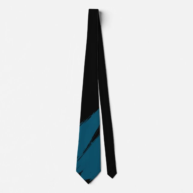 Gravata Pincel Ming Moderno Fundo Preto (Frente)