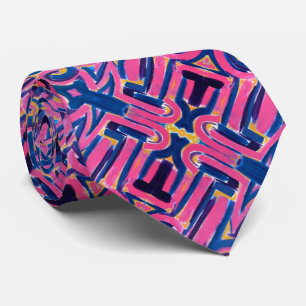 Gravata Pinceladas pintadas de mão com Grafite na Grécia a