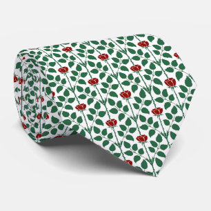 Gravata Pine Green e Red Briar Rosa Tie