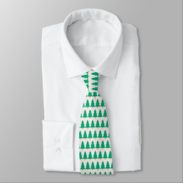 Gravata Pine Trees Holiday Neck Tie