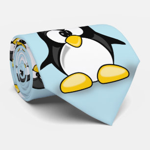 Gravata pinguim bonito doce dos desenhos animados