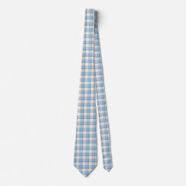 Gravata Pink Cloud and Blue Lagoon Plaid Neck Tie