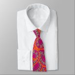 Gravata Pink Laranja Paisley Peacock Colors Nave de Casame<br><div class="desc">Coral Cor-de-rosa Laranja Amarelo Mehndi, índio Paisley Vintage Peacock Tie Para As Caras. Pai da Noiva, Pai da Noite, Padrinho de casamento, Melhor Homem e Noite. Coral de framboesa cor-de-rosa laranja e Design de Casamento Retro Paisley amarelo. Vintage inspirou Paisley Aestic Mehndi Indian Paisley Gravatas de Casamento. Também perfeito para...</div>