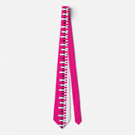Gravata Pink Piano Neck Tie for Musical Style Statement