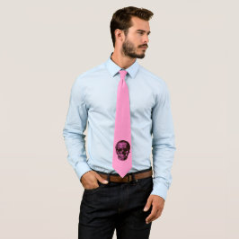 Gravata Pink Skull