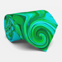 Pintura Abstrata Groovy Turquesa Líquido Redemoinh