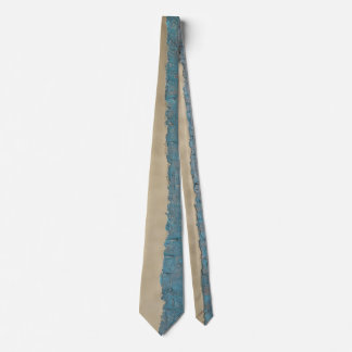 Gravata pintura abstrata moderna da listra de cobre do