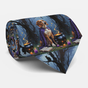 Gravata Pintura caprichosa de Halloween de cão Afghan Houn