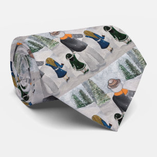 Gravata Pintura de Amigos Festivos por Alfred Fox Coletáve