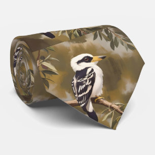 Gravata Pintura de Kookaburra australiana,