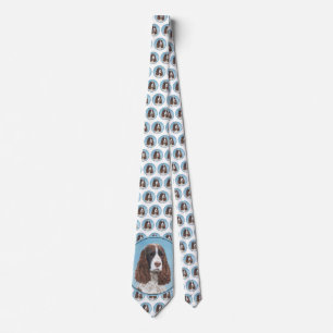 Gravata Pintura em inglês Springer Spaniel original