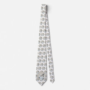 Gravata Pintura Norueguesa de Lundehund - Arte Original pa