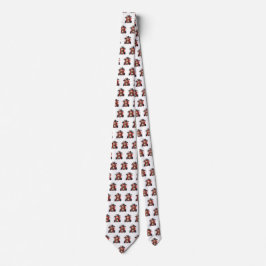 Gravata Pirates Sports Mascot Necktie em Branco