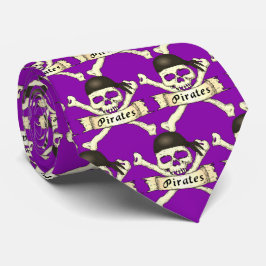 Gravata Pirates Team Mascot Futebol Baseball Tie