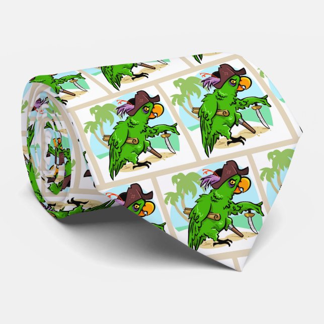 Gravata Pirates Team Mascot Futebol Baseball Tie (Rolled)