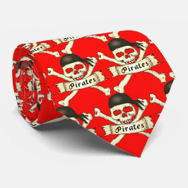 Gravata Pirates Team Mascot Futebol Baseball Tie