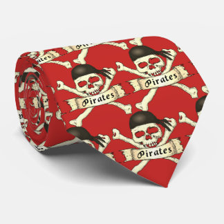 Gravata Pirates Team Mascot Futebol Baseball Tie