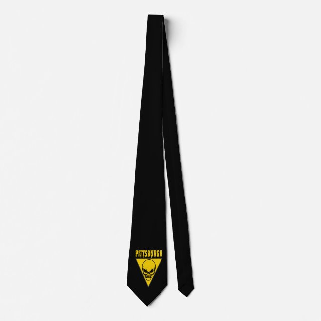 Gravata Pittsburgh Skull Neck (Frente)