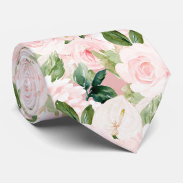 Gravata PixDezines H2 Blush Anthuriums Rosa Pescoço de Peô