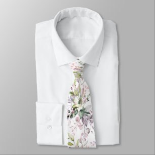 Gravata PixDezines H2 Elegante Poeira Rosa Eucalipto